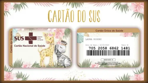Arquivo Digital - Caderneta de Vacina - Safari Boho