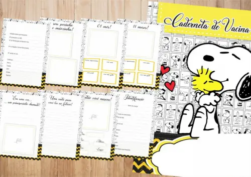 Arquivo Digital - Caderneta de Vacina - Snoopy