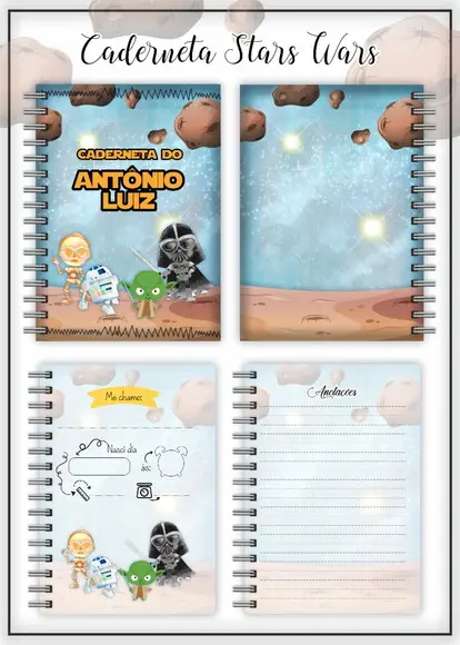 Arquivo Digital - Caderneta de Vacina - Star Wars