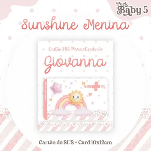 Arquivo Digital - Caderneta de Vacina - Sunshine Menina