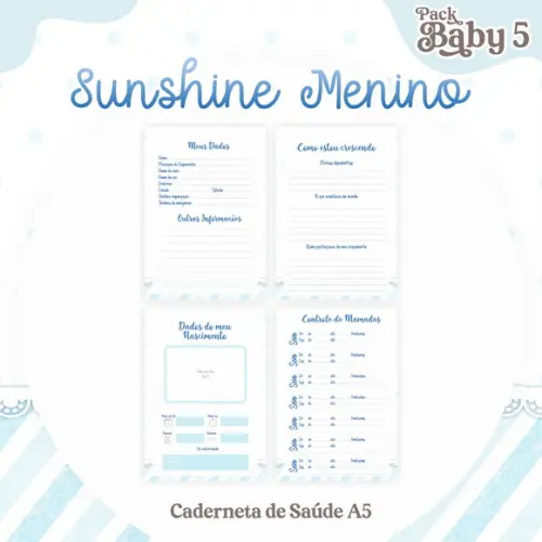 Arquivo Digital - Caderneta de Vacina - Sunshine Menino 02