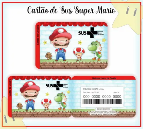 Arquivo Digital - Caderneta de Vacina - Super Mario 02