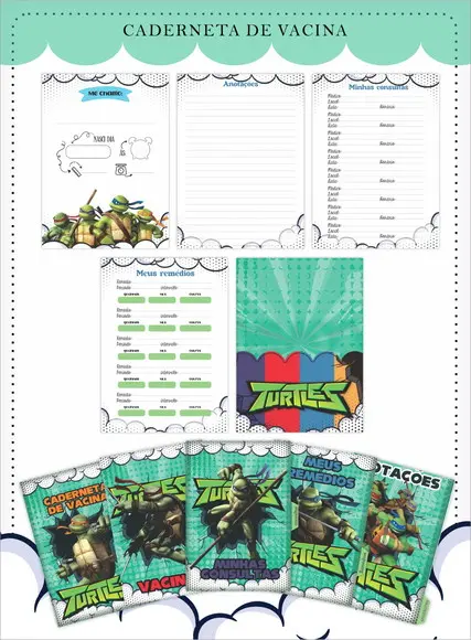 Arquivo Digital - Caderneta de Vacina - Tartarugas Ninja