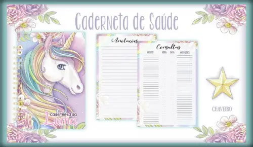Arquivo Digital - Caderneta de Vacina - Unicornio 03