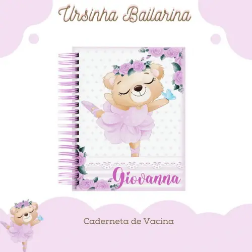 Arquivo Digital - Caderneta de Vacina - Ursinha Bailarina 02