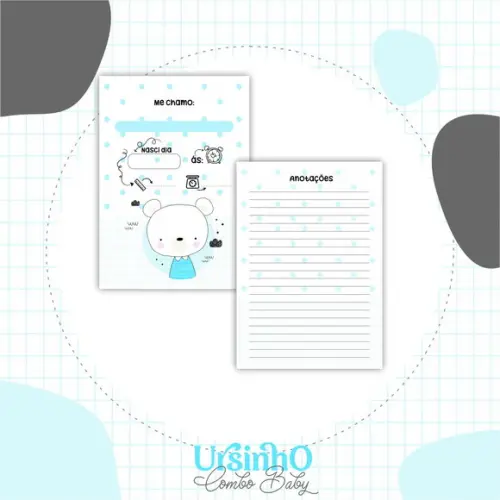 Arquivo Digital - Caderneta de Vacina - Ursinho 03
