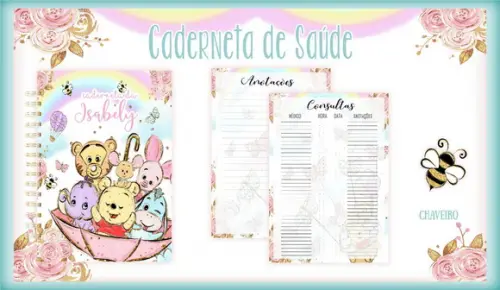 Arquivo Digital - Caderneta de Vacina - Ursinho Pooh
