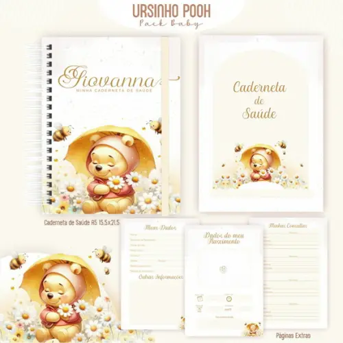 Arquivo Digital - Caderneta de Vacina - Ursinho Pooh 04