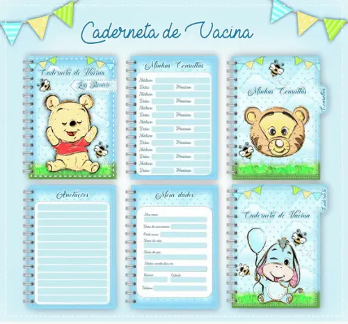 Arquivo Digital - Caderneta de Vacina - Ursinho Pooh 05
