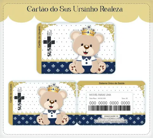 Arquivo Digital - Caderneta de Vacina - Ursinho Realeza