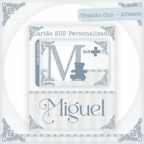 Arquivo Digital - Caderneta de Vacina- Ursinho Chic Alfabeto