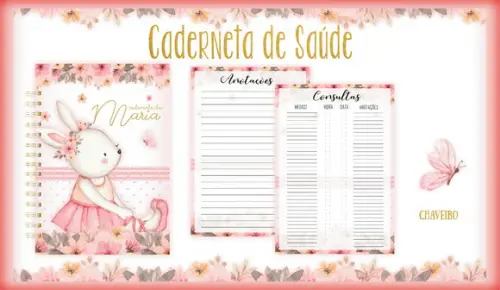 Arquivo Digital - Caderneta Vacina - Coelhinha Bailarina 02