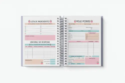 Arquivo digital - Caderno de Pedidos Confeiteira