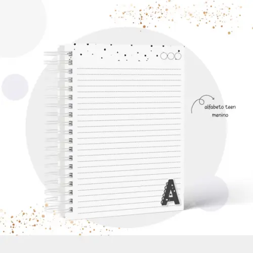 Arquivo digital - Caderno Letras Teens Menino