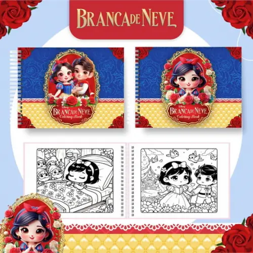 Arquivo Digital - Coloring Book - Branca de Neve