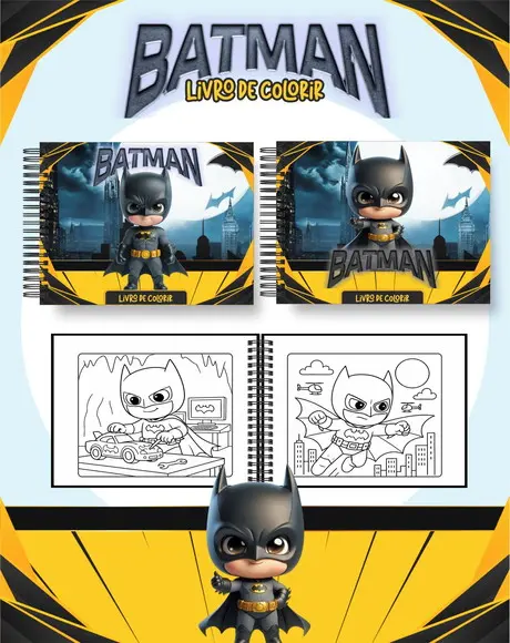 Arquivo Digital - Coloring Book - Batman Baby