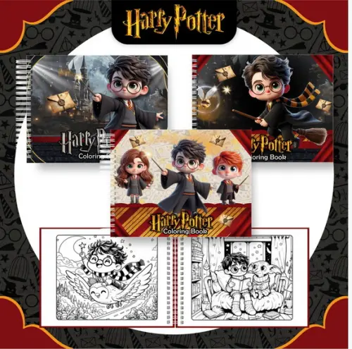 Arquivo Digital - Coloring Book - Harry Potter Cute