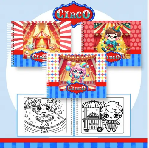 Arquivo Digital - Coloring Book - Circo
