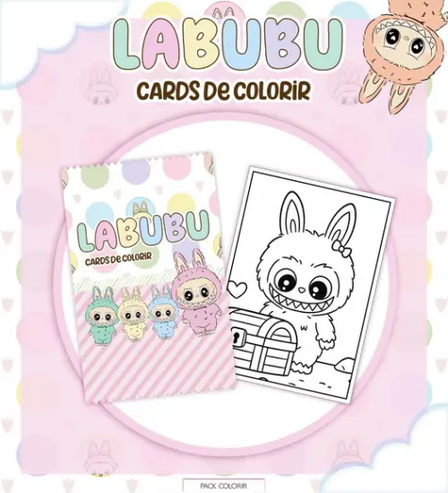 Arquivo Digital - Coloring Book - Labubu