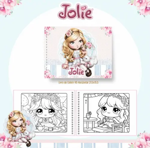 Arquivo Digital - Coloring Book - Jolie