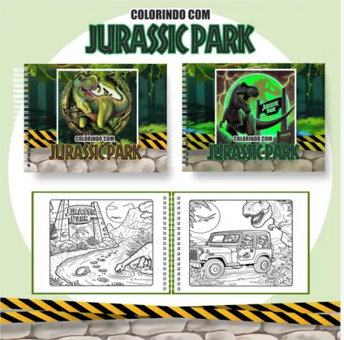 Arquivo Digital - Coloring Book - Jurassic Park