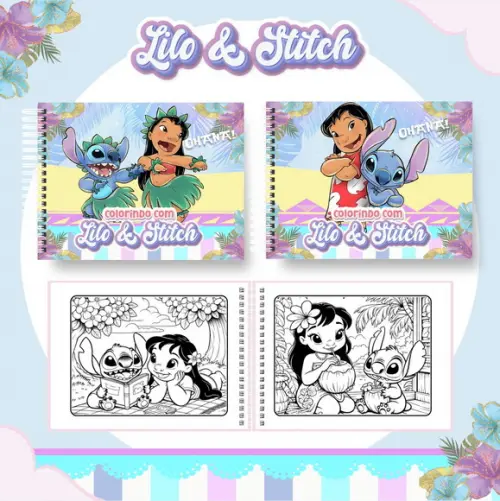 Arquivo Digital - Coloring Book - Lilo e Stitch