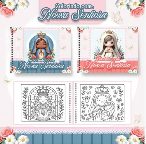 Arquivo Digital - Coloring Book - Nossa Senhora Cute
