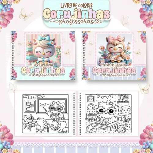 Arquivo Digital - Coloring Book - Professoras Coruja