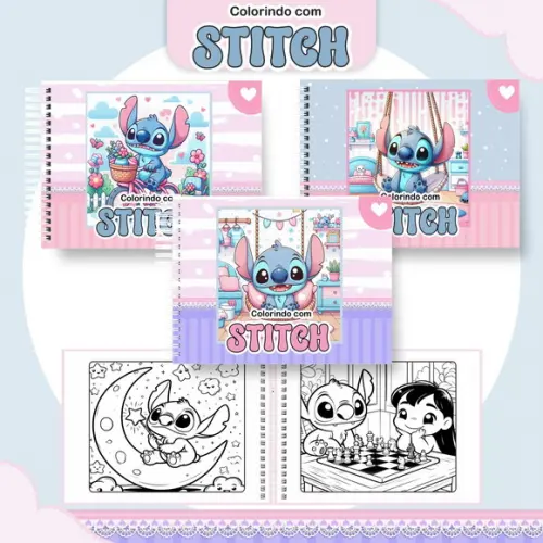 Arquivo Digital - Coloring Book - Stitch