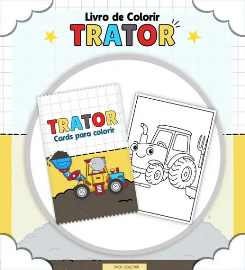 Arquivo Digital - Coloring Book - Trator