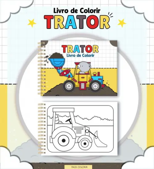 Arquivo Digital - Coloring Book - Trator