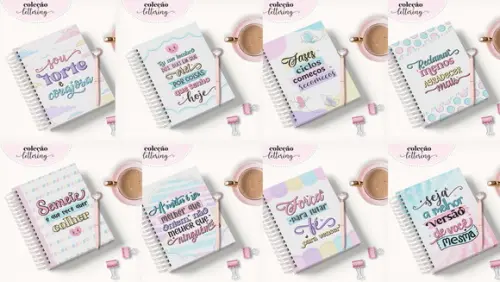 Arquivo Digital - Combo Agendas Lettering Feminino 2022