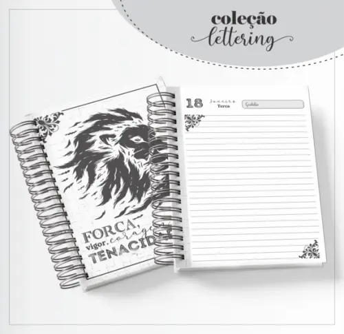 Arquivo Digital - Combo Agendas Lettering Masculino 2022