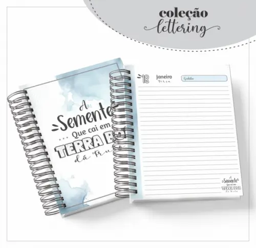 Arquivo Digital - Combo Agendas Lettering Masculino 2022