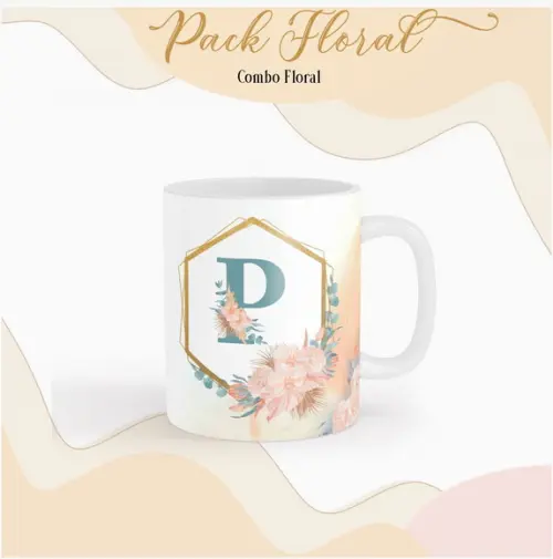 Arquivo Digital - Combo Capa Floral Salmao