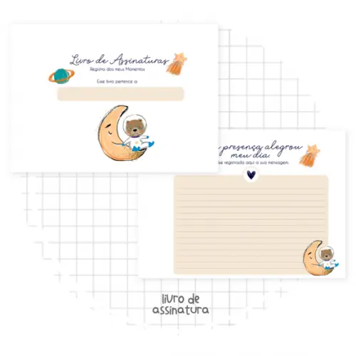 Arquivo Digital - Kit Maternidade - Astronauta Animais