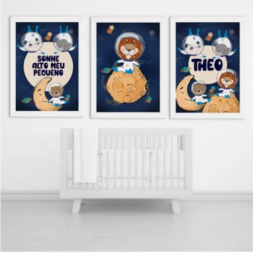 Arquivo Digital - Kit Maternidade - Astronauta Animais