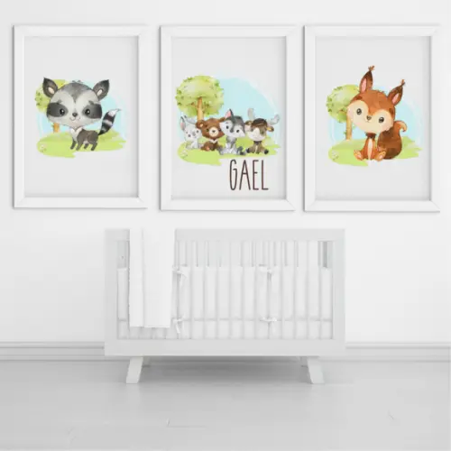 Arquivo Digital - Kit Maternidade - Animais da Floresta