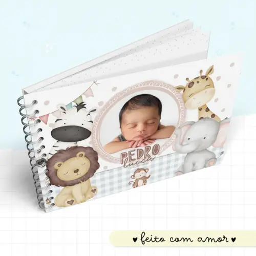 Arquivo Digital - Kit Maternidade - Animais Cute Menino 04