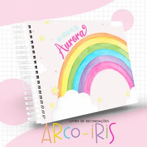 Arquivo Digital - Kit Maternidade - Arco Iris Menina 04