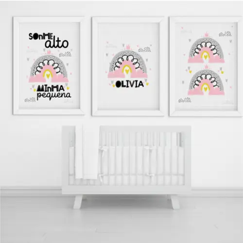 Arquivo Digital - Kit Maternidade - Arco Iris Menina