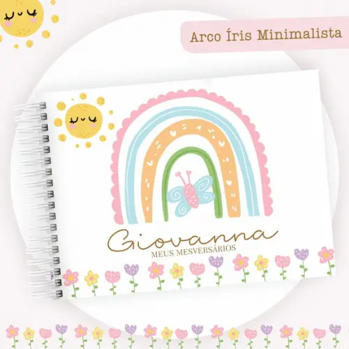 Arquivo Digital - Kit Maternidade - Arco Iris Minimalista