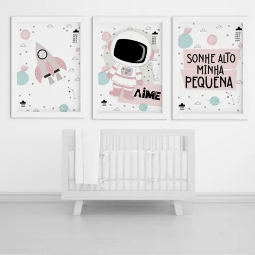 Arquivo Digital - Kit Maternidade - Astronauta Menina