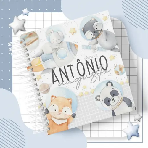 Arquivo Digital - Kit Maternidade - Astronauta Animais 03