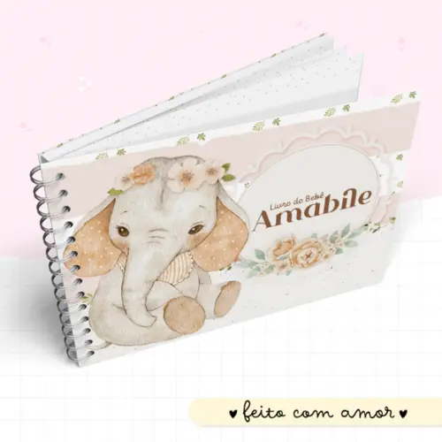 Arquivo Digital - Kit Maternidade - Baby Elefante Menina 2.0