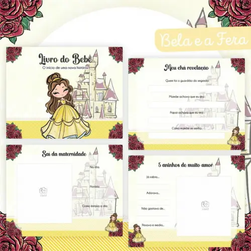 Arquivo Digital - Kit Maternidade - Bela e a Fera