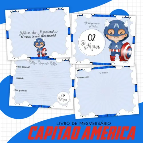 Arquivo Digital - Kit Maternidade - Capitão América