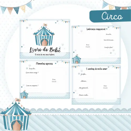 Arquivo Digital - Kit Maternidade - Circo