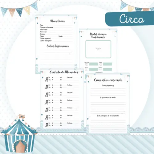 Arquivo Digital - Kit Maternidade - Circo
