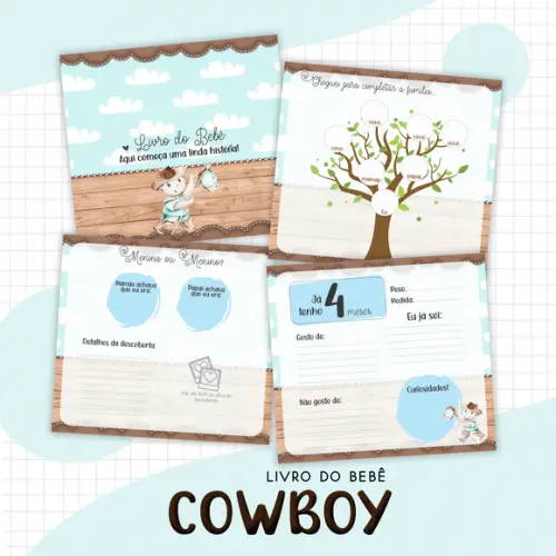Arquivo Digital - Kit Maternidade - Cowboy
